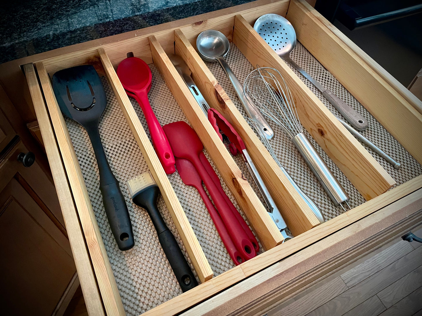 Utensil Organizer - Oak