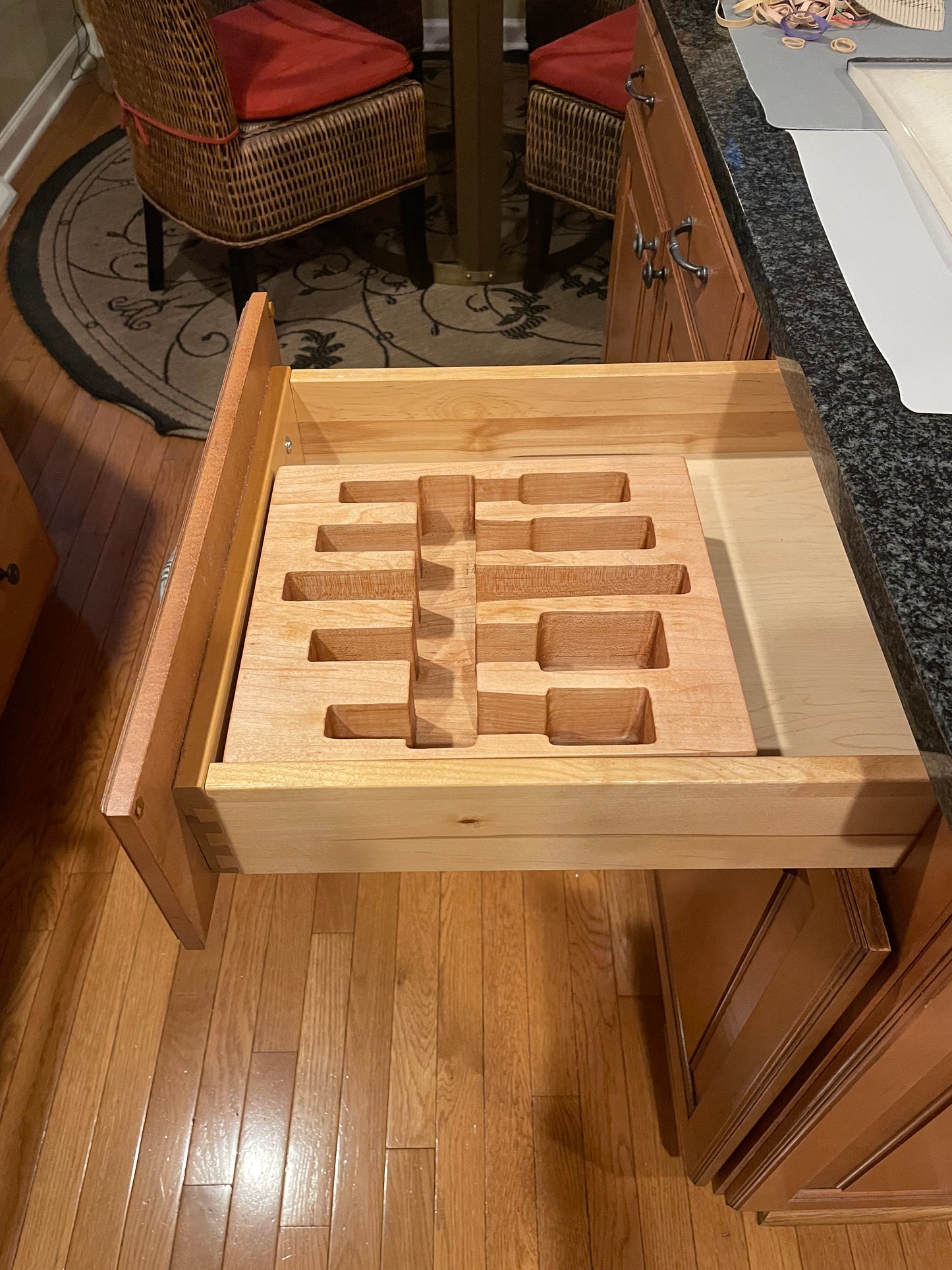 Cutlery Organizer - Maple